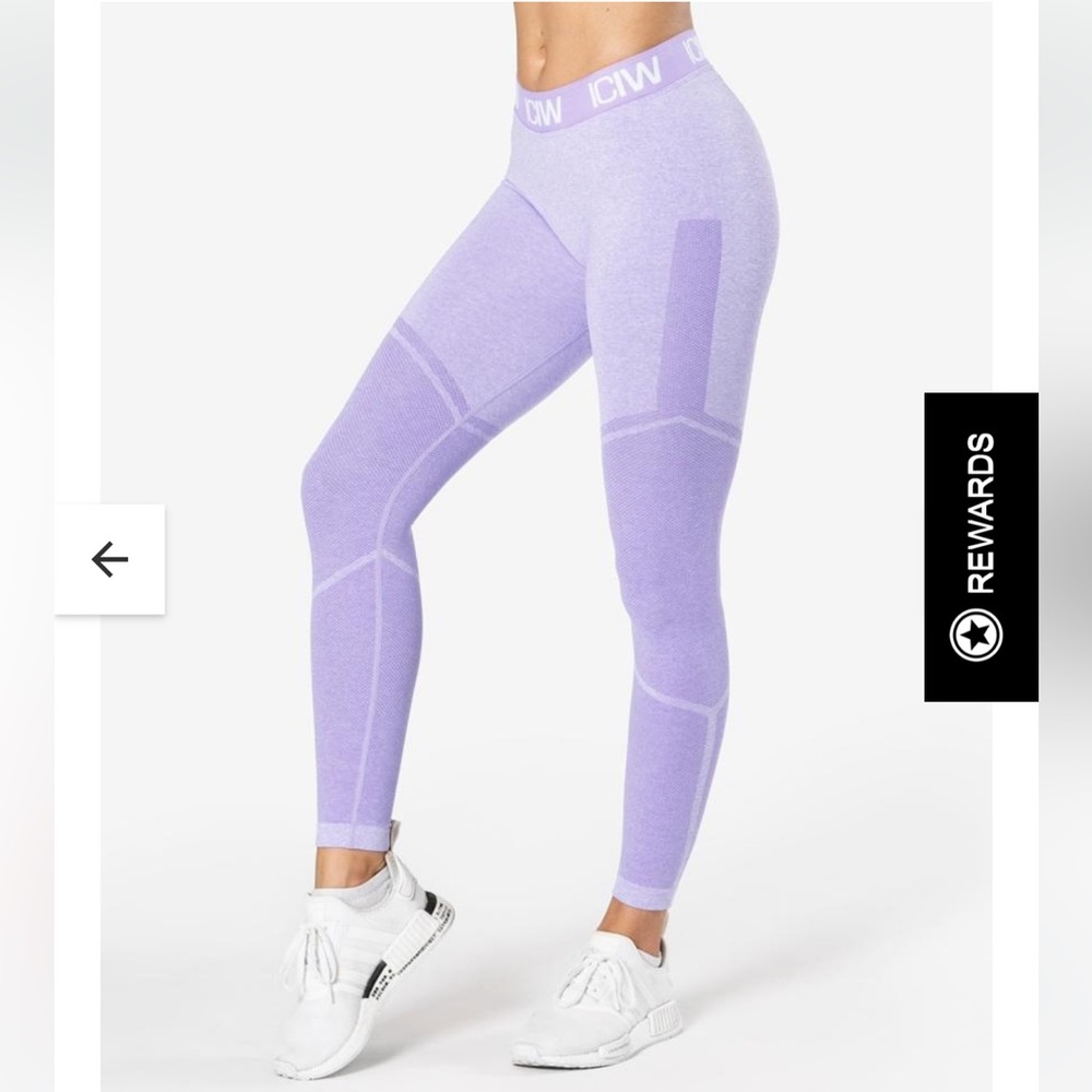 ICANIWILL (ICIW) Seamless Tights in VIolet, Size Medium